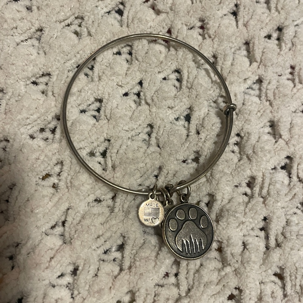 Alex and ani paw print bracelet